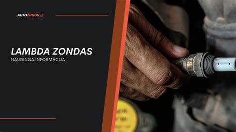 automobilio lambda zondą iliustruojanti nuotrauka