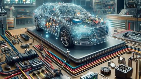Infografika, iliustruojanti pagrindinius automobilio užvedimo sistemos komponentus