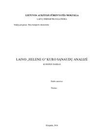 Diagrama: kuro sąnaudų analizė