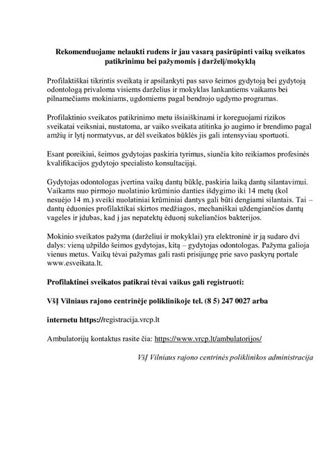 Sveikatos patikros procesų infografika