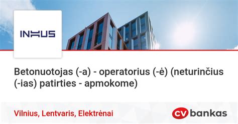 Operatorius dirbantis su specializuota technika