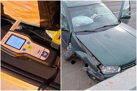 Avarijos pasekmės: suniokotas „VW Golf“ automobilis, į kurį rėžėsi girtas karys