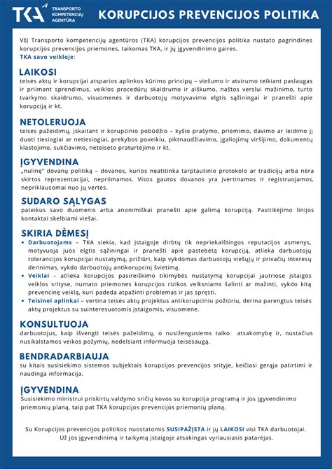 Infografikas: korupcijos prevencijos priemonės ir pranešimo apie sukčiavimo atvejus kanalai