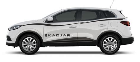Nuotrauka automobilio Renault Kadjar iš priekio ir šono