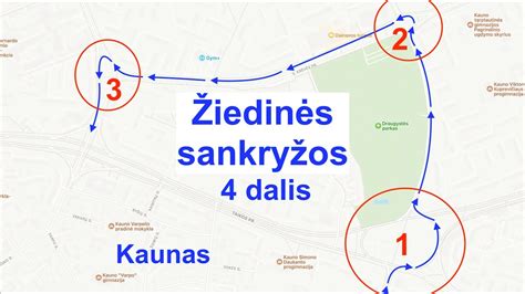 Žiedinės sankryžos schema su įvažiavimo ir išvažiavimo nuorodomis