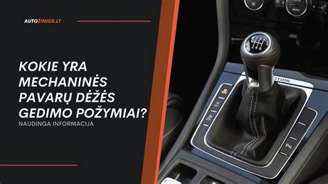 Infografika: mechaninės vs automatines pavarų dėžės