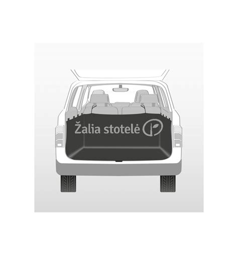 automobilio bagažinės kilimėlio Mercedes GL X164 iliustracija
