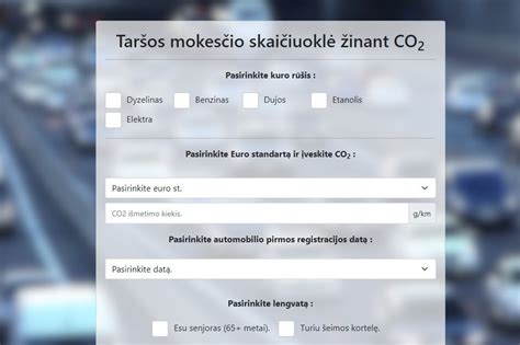 Teminis automobilio registracijos mokesčio paveikslėlis