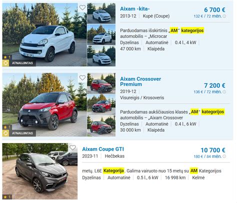 Jaunas žmogus vairuojantis Aixam mini automobilį