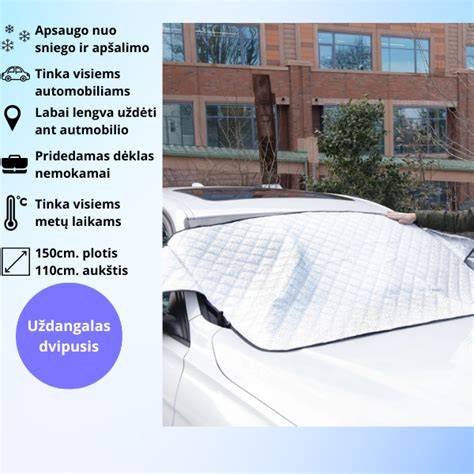Priekinio stiklo projekcijos pavyzdys