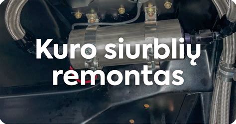 Infografika apie kuro siurblio gedimų priežastis