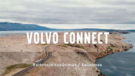 Volvo Connect vartotojo sąsajos pavyzdys