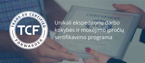 Vaizdinis variantas: pavyzdys su CoC sertifikatu ir kitais dokumentais