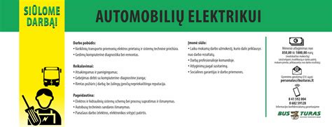Autoelektriko atliekamo darbo schema arba nuotrauka