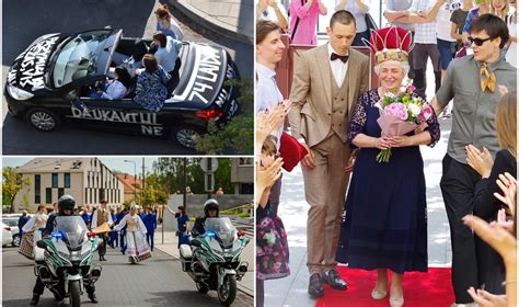 Teminė nuotrauka: abiturientai švenčia Paskutinį skambutį su papuoštais automobiliais