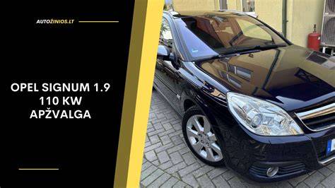 Infografika: Opel Signum duomenų palyginimo lentele