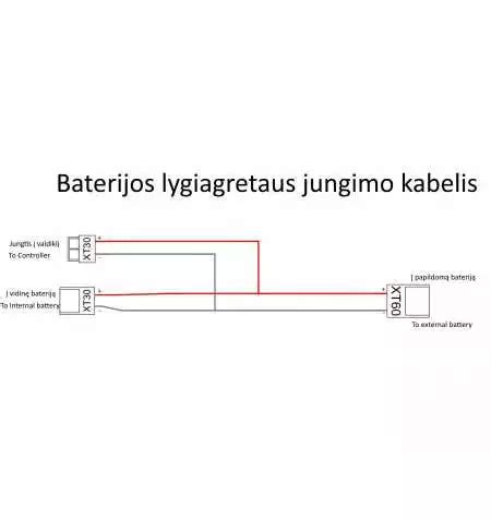 schema: nuoseklaus ir lygiagretaus akumuliatorių jungimo principai su įtampos bei talpos pokyčių vizualizacija