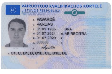 Schema: CE kategorijos vairuotojo pažymėjimo ir 95 kodo svarba