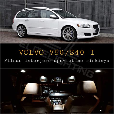 Volvo V50 modelio interjero elementai