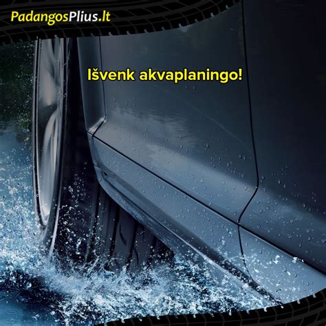 iliustracija, rodanti automobilio padangų protektorių ir jo svarbą sukibimui su slidžia kelio danga