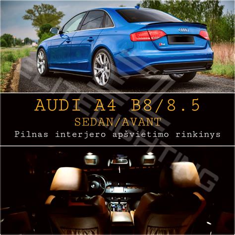 Audi A4 B8 salono interjero nuotrauka