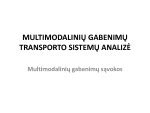 Schema: multimodalinių pervežimų sistemų palyginimas (konteinerinė, paketuota, treilerinė)
