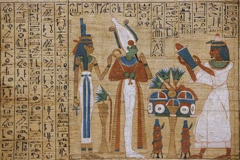 Istorinė iliustracija, vaizduojanti senovės Egipto laivus, plaukiančius Nilu, ir finikiečių prekybos laivus Viduržemio jūroje.