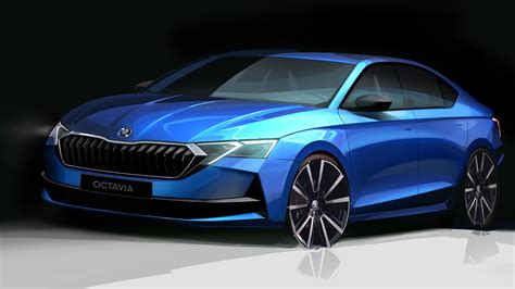Themafoto van een Škoda Octavia in een onderhoudswerkplaats