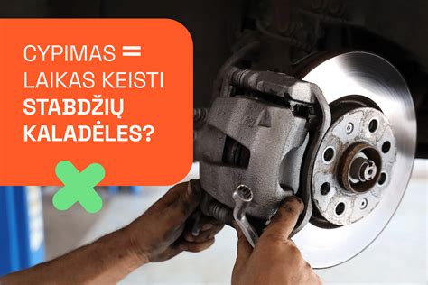 Susidėvėjusios stabdžių kaladėlės ir diskas