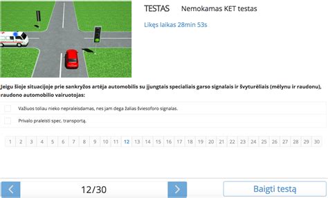 Vairuotojo sėdėjimo testas