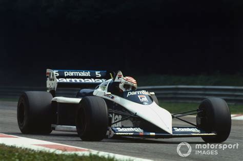Nelson Piquet su „Brabham“ bolidu ir „Goodyear“ padangomis 1982 m. Britanijos Grand Prix