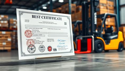 Nuotrauka, iliustruojanti išduodamą autokrautuvo vairuotojo pažymėjimą