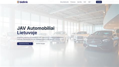 JAV automobilių aukciono scena