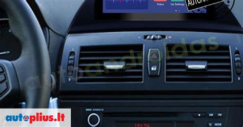 BMW navigacijos sistemos meniu pavyzdys