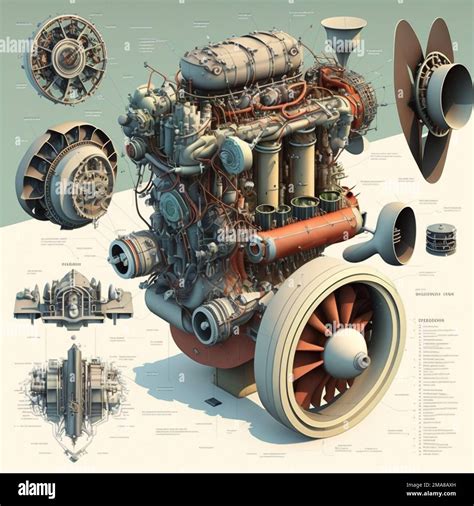 An exploded diagram showing the various components of a 1.9 CDTI engine, highlighting its complexity and key parts.