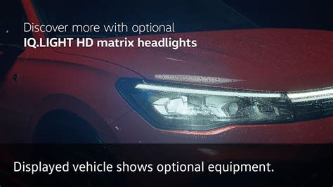 Volkswagen IQ.Light HD matricos priekinių žibintų veikimo principo schema