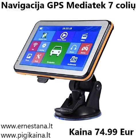 Navigacijos disko pavyzdys, skirtas automobiliui