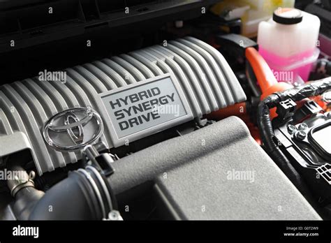Toyota Prius variklio schema su Hybrid Synergy Drive