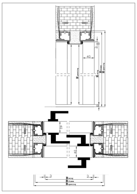 EVOSEAL durų tarpiklio montavimo schema