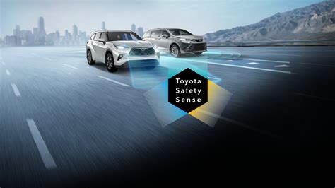 „Toyota Safety Sense“ funkcijų schematinė iliustracija