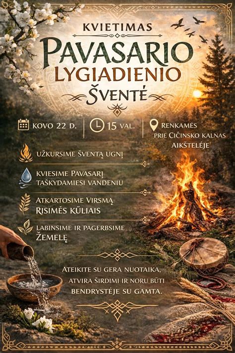 pavasario lygiadienio apeiga Kernavėje