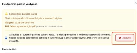 Sutarties pasirašymas