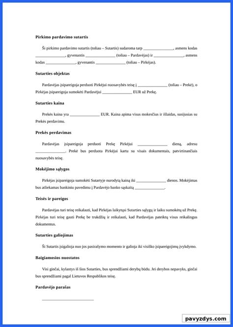 schema: pirkimo-pardavimo sutarties sudarymo procesas ir privalomi dokumentai