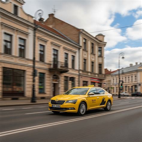 Taksi ir pavėžėjimo automobiliai mieste