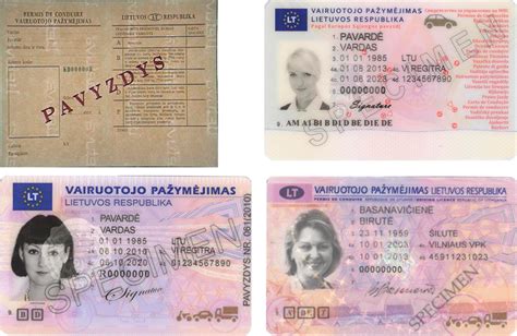 Dokumentų sąrašas vairuotojo pažymėjimui pakeisti