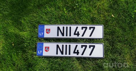 Tematinė nuotrauka: automobilio valstybinis numeris