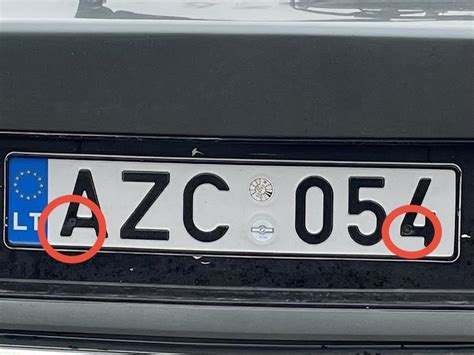 Schema: valstybinio numerio ženklo tvirtinimo reikalavimai