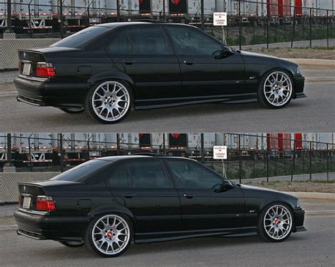 BMW E36 su modifikuotais ratlankiais