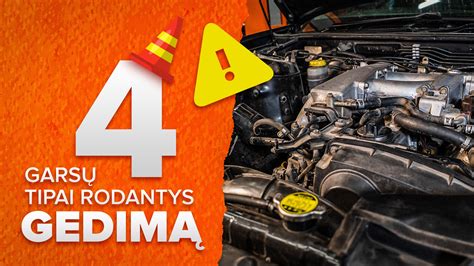 automobilio priekis su atidarytu variklio dangčiu