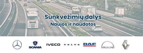 Infografika: sunkvežimių dalys ir jų kategorijos